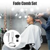 Fade Comb Haircut Guide Set, Fade Hair Trimming Comb for