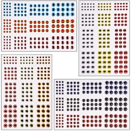 Fishing Lure Eyes - 3D/4D/5D Bionic Fish Eyes Fly Fishing Eyes for Making Fishing Bait Lifelike Artificial Realistic Epoxy Fly Tying Lure Holographic Fishing Accessories (3mm - 10mm)