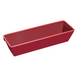 HYDE 09060 Heavy Duty Mud Pan, L 3-1/4 in T, Plastic, Red, 12"/3-1/4"T, No Color