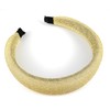 Gold padded headband sparkly fabric foam sponge hair band crown