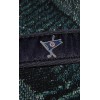 YRI NEW YRI Embroidered Canvas & Leather Ribbon Golf Belt