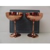 Absolut Elyx Martini Gin Copper Wheat Motif Coupe Goblet Lot