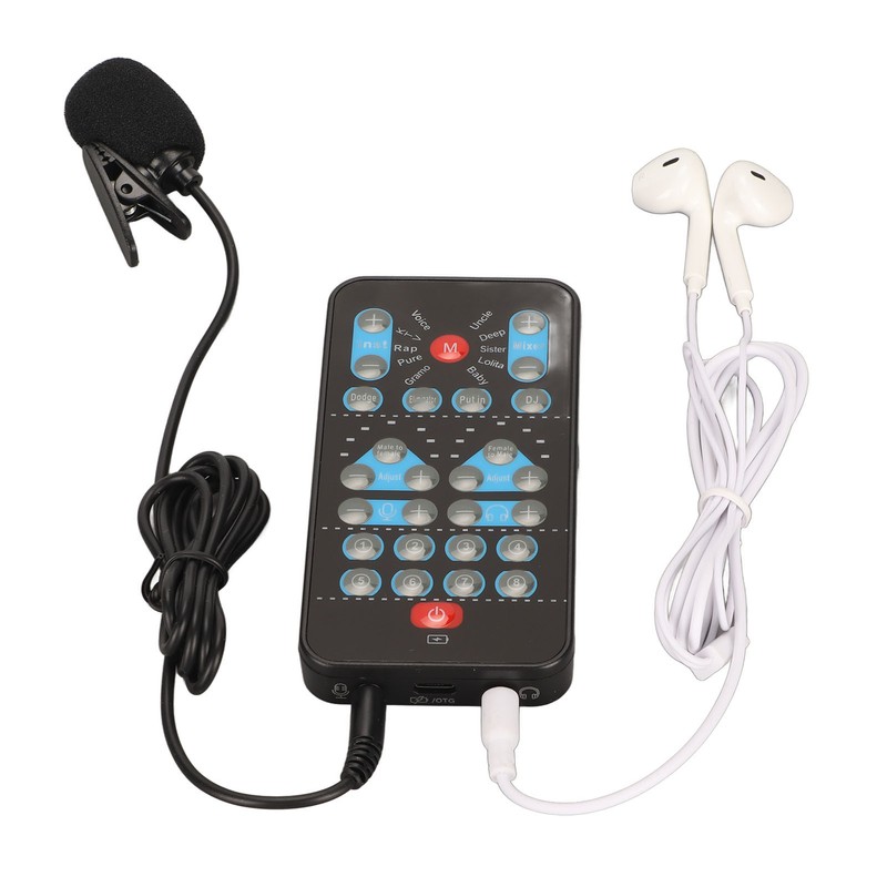Handheld Voice Changer ABS Portable Multifunctional Sound Disguiser with 8