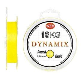 WFT Round Dynamix 300 m Fishing Line Braided Round 0.30 mm Yellow #1D-C 106-030