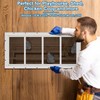 2 Pack Shed Window 10" W x23 H, White Flush