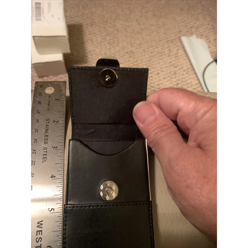 Business Card Cigerette Case ?? With original box!! Has V