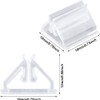 24 PCS Acrylic Name Card Stands Clear Name Card Stands,
