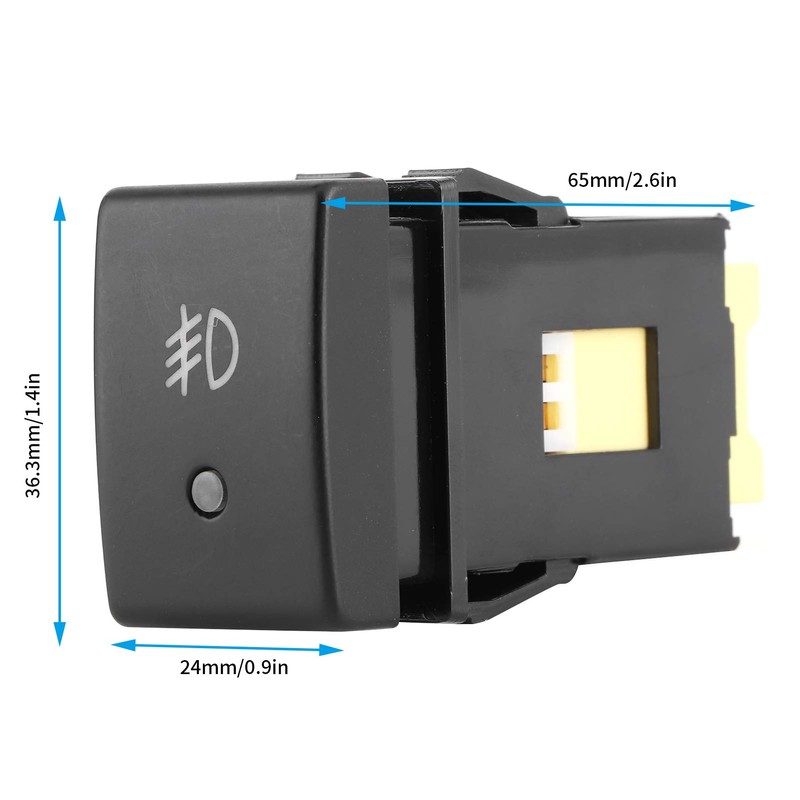 Ever 3 Pin Car Fog Light Switch Toggle Switch Push