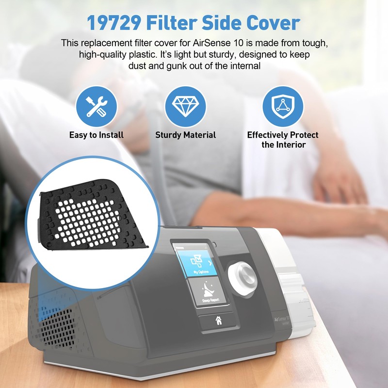 19729 Filter Side Cover for Resmed AirSense 10/AirStart 10/AirCurve 10,