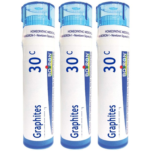 Boiron Graphites 30c, Homeopathic Medicine That Reduces Thick Scars, 3 Count