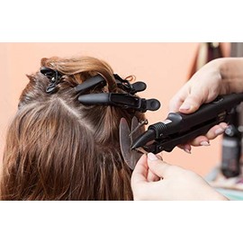 25 Pieces Heat Shield Guards for Hair Extension Bonding, Round Circular and Single Hole, Clear Fusion Glue Protector Templates