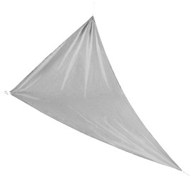 com-four® awning triangle - canvas with UV protection - sun protection for balcony, terrace, garden and camping - sun roof, privacy screen 3x3x3m (light grey)