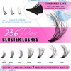 Fluffy Lash Clusters with Bottom Lashes 10-22MM DIY Eyelash Extensions