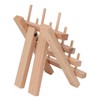 12 Spools Wooden Sewing Thread Holder Foldable Bobbin Hanging Rack