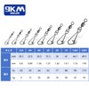 9KM DWLIFE Fishing High Strength Stainless Steel Snap Swivels with