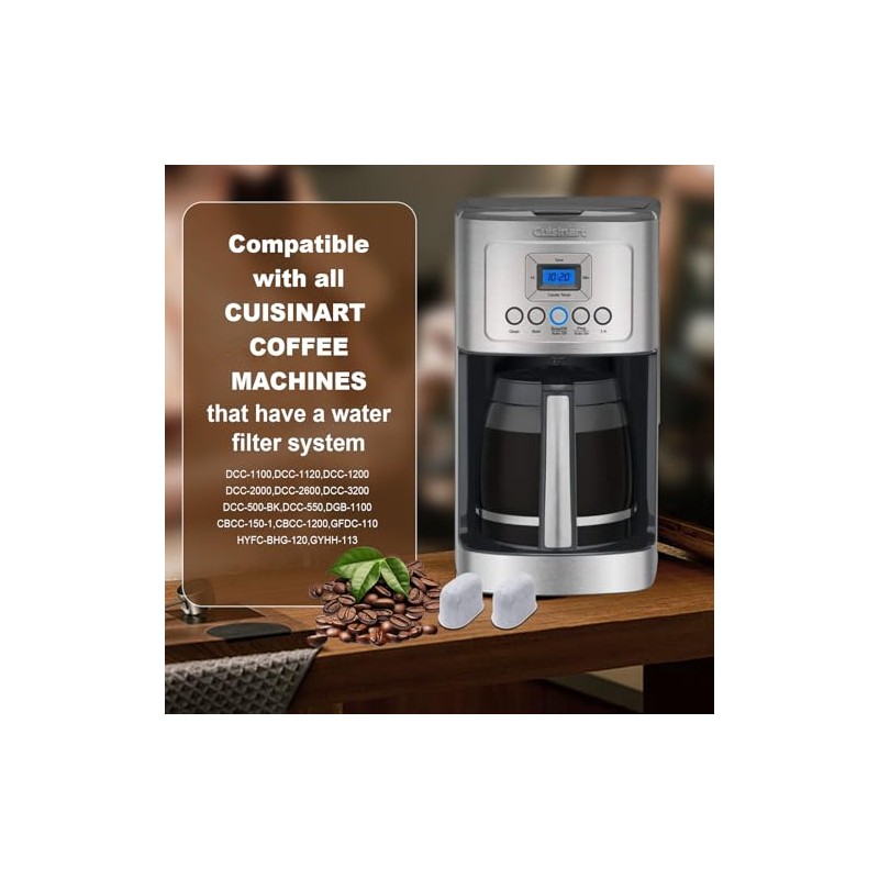 24 Pack Water Filters for Cuisinart Coffee Makers - Charcoal