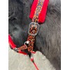 EQUIPRIDE HEADCOLLAR AND LEAD ROAD SET FAUX FUR FUN PRINT