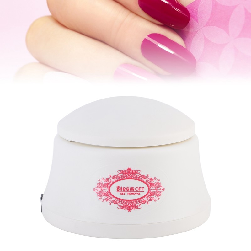 Nail Polish Remover Steamed Removal Steamer Machine Manicure Tool White