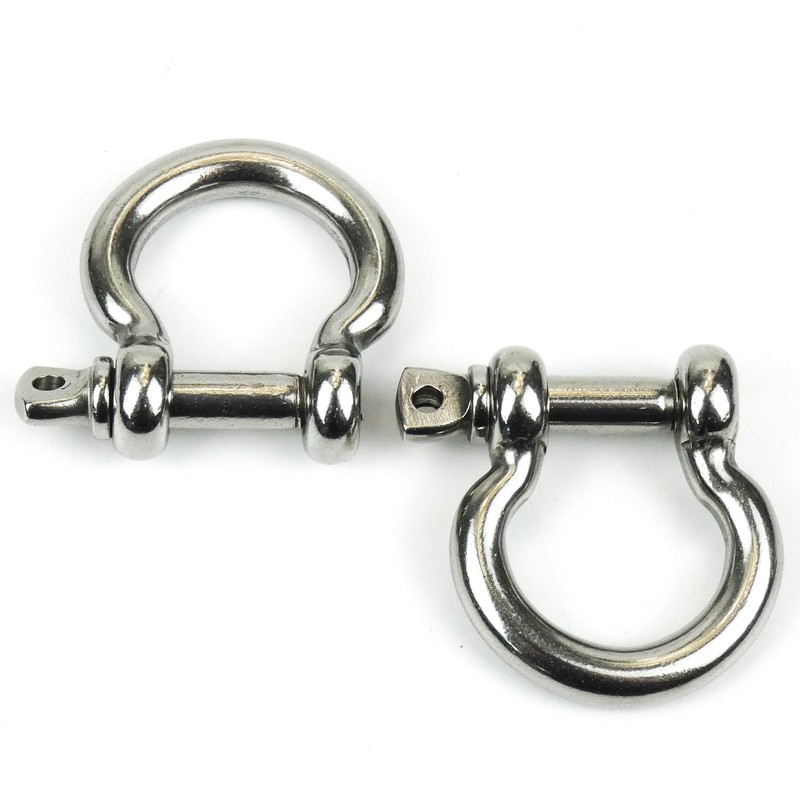 DAUMLINK® 2 round shackles, curved, material stainless steel A4 /