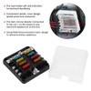 6-Way 12V-24V Car Power Distribution Blade Fuse Holder Box Terminal