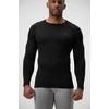 DEVOPS 2 Pack Men's Thermal Long Sleeve Compression Shirts ((X-Large,
