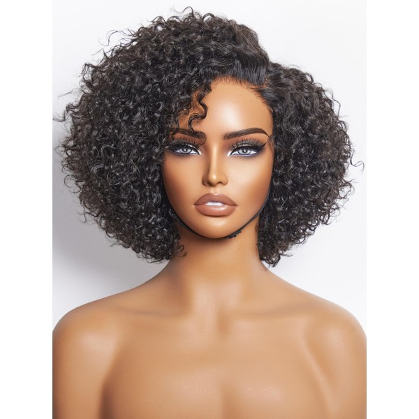 LUVME HAIR LUVME HAIR 8" Curly Glueless Wigs Human Hair