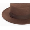 INOGIH Classic Boater-Fedora-Hat Wide-Brim Panama-Jazz Hat Flat-Top-Porkpie Felt Hat for