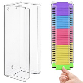 Yesland Magnetic Acrylic Can Cooler Holder, 12" Beer Can Sleeves Storage Organizer, Wall Mounted Can Cooler Dispenser, Gifts for Beer Lovers