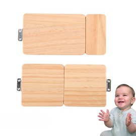 2 Picecs Busy Board DIY Parts Set - DIY Materials for Parents - Sensory Board Accessories -Wooden Activity Parts - Montessori Educational Items - Sensory Wall Material Kit- Wooden Door