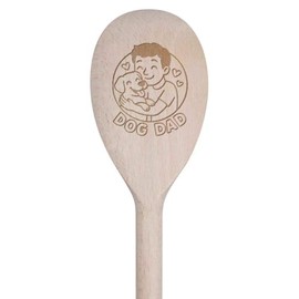 30cm 'Dog Dad' Wooden Cooking Spoon (SO00025634)