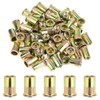 Powlankou 50 Pieces 1/2"-13 Zinc Plated Carbon Steel Rivet Nuts