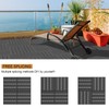 Goovilla Plastic Interlocking Deck Tiles, 9 Pack , 12"x12" Waterproof