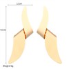Chunky Geometric Twisted Statement Earrings for Women, Exaggerated 14K Gold