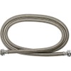 GE WX14X10005 Polymer Coated Braided Washer Hoses. 4-Feet. 2-Pack ,
