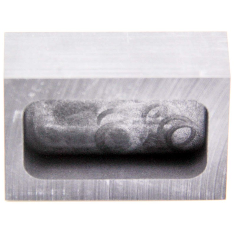 Marvedi 黒鉛インゴット型、高純度精錬黒鉛、金銀アルミニウム銅黄銅亜鉛と合金金属の鋳型 (55x37x20mmGold 150g)