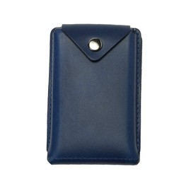 Abrasas Buttero Leather Edition Thin Card Case, Made in Japan, blue