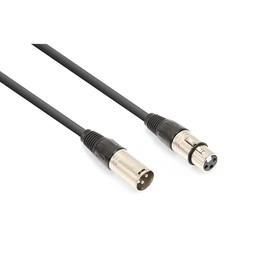 Vonyx DMX Cable XLR (m/w) 110 Ohm for Light Effects - 3 Metres