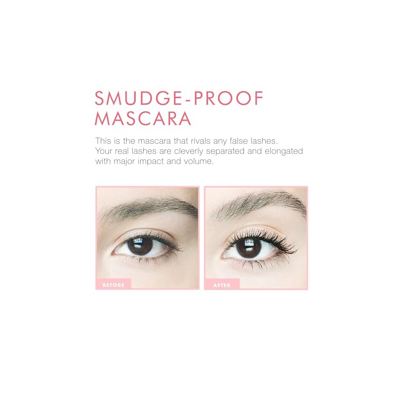 Black Hi-Def Humidity-Proof, Lengthening Makeup Mascara, by BFR Voluminous, Smooth