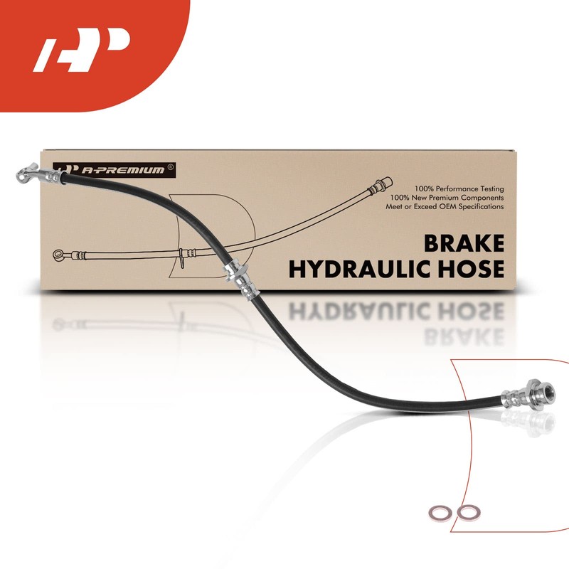 A-Premium Front Passenger Brake Hydraulic Oil Hose Compatible with Select