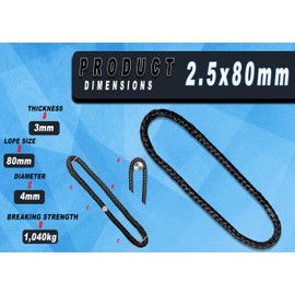 Robship Dyneema Loop - High-Strength, Lightweight Utility Solution, Black - 2.5 x 160mm