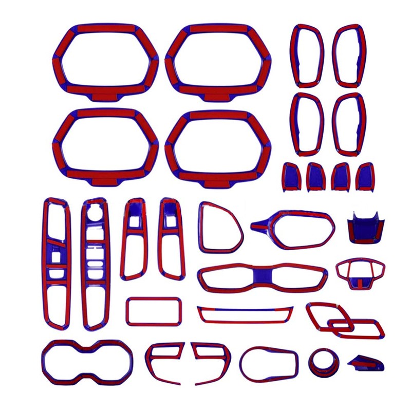 idain 31PCS/ Set Interior Trim Kit Car Interior Accessories Decoration