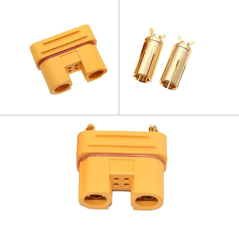 Amass AS150U Conector de alta corriente CC, cabeza de plátano,