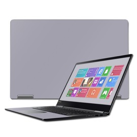 Mightyskins Skin Compatible with Lenovo Yoga 710 15.6" - Solid Gray | Protective, Durable, and Unique Vinyl Decal Wrap Cover | Easy to Apply, Remove, and Change Styles | Made in The USA