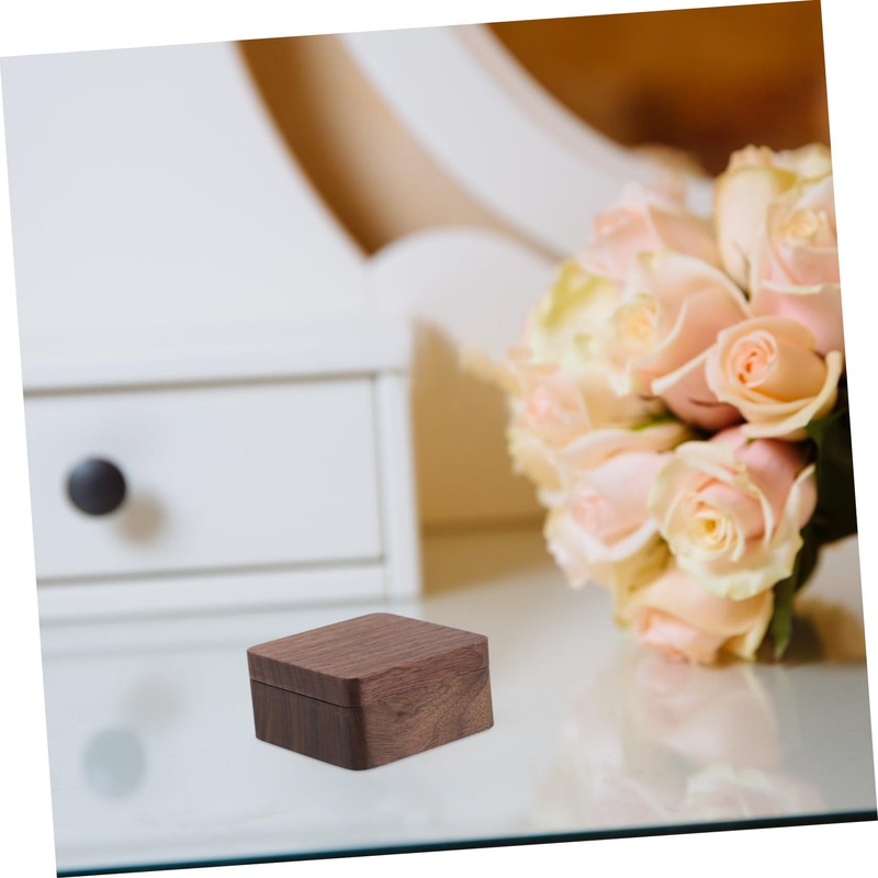 TOVINANNA Wood Cufflinks Box for Men Elegant Jewelry Organizer Travel