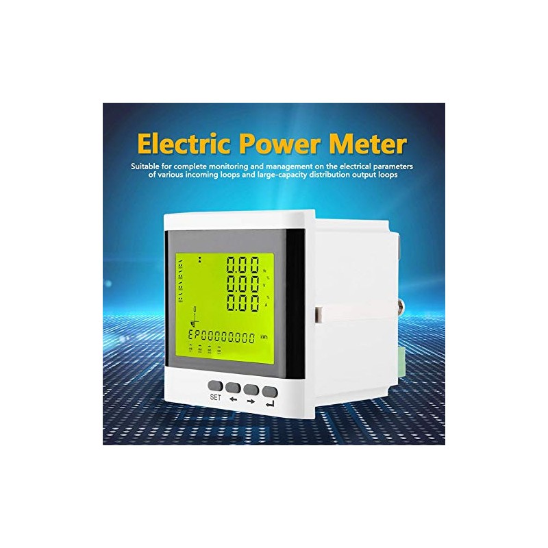 FTVOGUE Multi Function Three Phase Programmable Power Meter Electric Digital