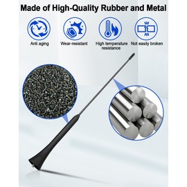 Mástil de antena compatible con Mazda MX-5 Miata 2006-2015, varilla de antena de repuesto NF4766A30A NF47-66-A30A