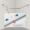 Adjustable Silver Corner Shower Rod, 31-41 Inch Diamond Shaped Shower