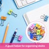 Foldback Clips, Pack of 40 Smile Clips, Metal, Paper Clips
