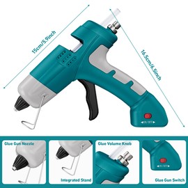 SilhouetteSlice Cordless Hot Glue Gun with 30 Glue Sticks Set,Fast Heating Rechargeable 20W Hot Melt Glue Gun with Type-C Charger,Adhesive Quantity Control for Crafts,DIY,Decoration