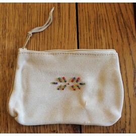 Native American Style Ladies Purse Wallet Satchel Leather Suede Small Biker